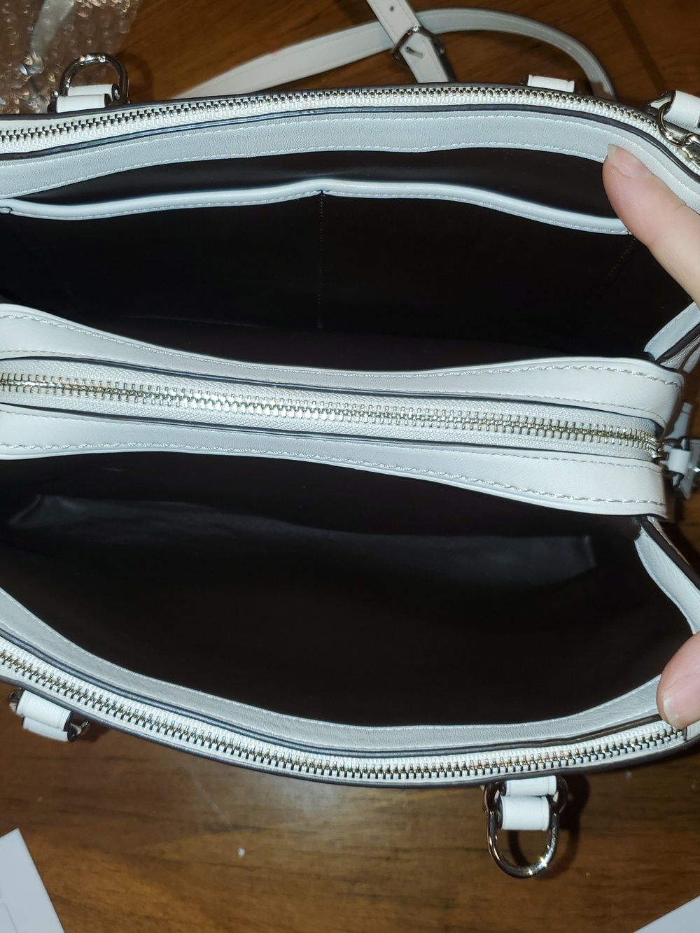 Coach Brooklyn 28 Bag In Chalk White - Picture 12 of 16